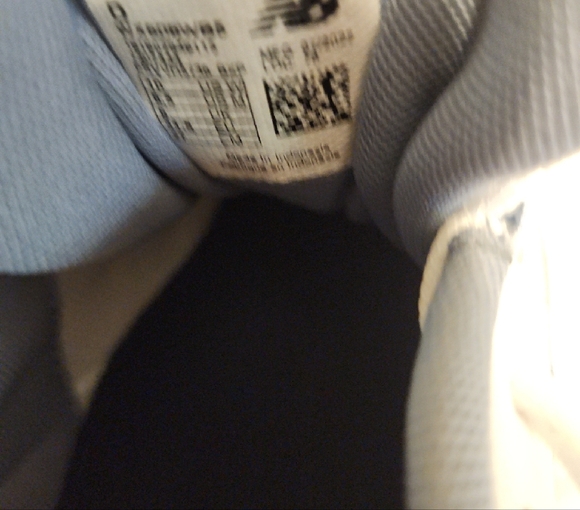 New Balance Women's Gray and White, Witb A Little Light Blue Sneakers - Picture 2 of 4